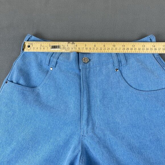 Marshall Columbia Disney Little Mermaid High Waisted Denim Embroidered Shorts S - Picture 4 of 16